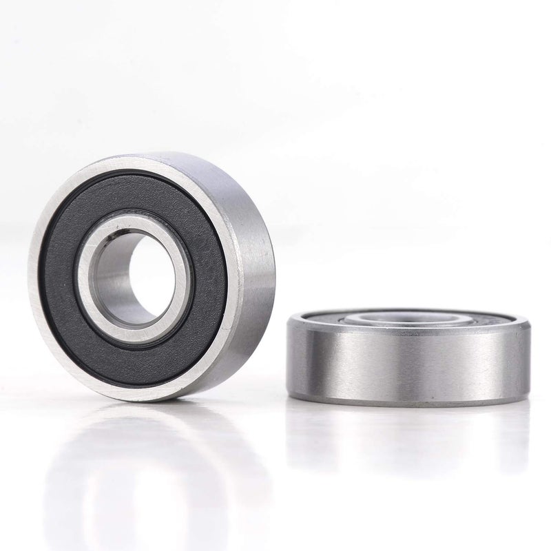 Donepart محامل كرات دونبارت 6205-2RS عبوة 10، محامل عميقة 25 مم × 52 مم × 15 مم، فولاذ كروم، مشحمة مسبقًا، أختام مطاطية مزدوجة، تناسب جزازات العشب، والمحركات، والعجلات، وأجزاء أبواب المرآب - Image 2